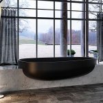 Брутально-минималистский дизайн ванны для ультра-современных ванных комнат 